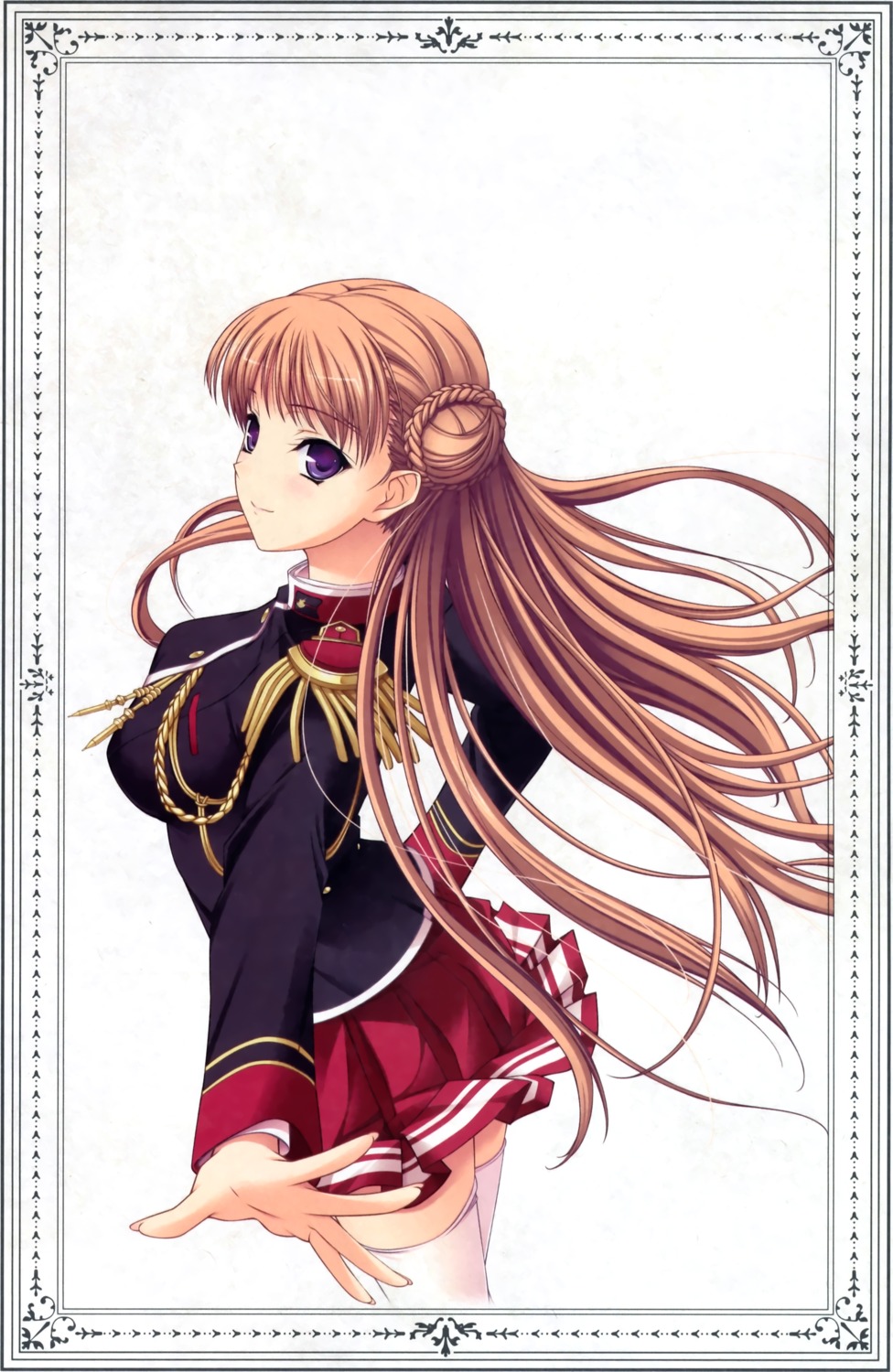 komori_kei noel_marres_ascot ricotta seifuku thighhighs uniform walkure_romanze