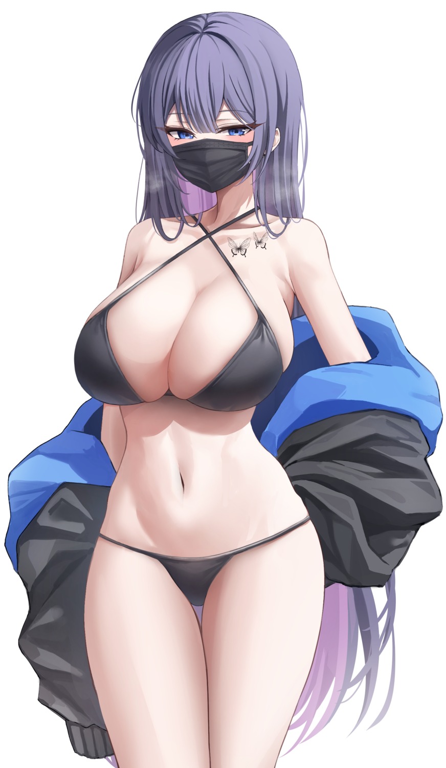 bikini biya_(1024) open_shirt swimsuits