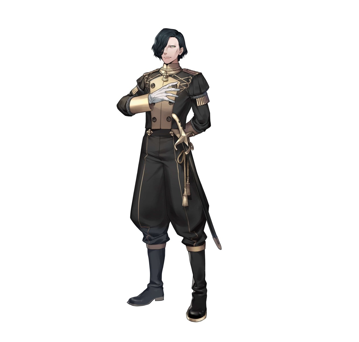 fire_emblem fire_emblem_heroes fire_emblem_three_houses heels hubert_(fire_emblem) nintendo penekor sword uniform