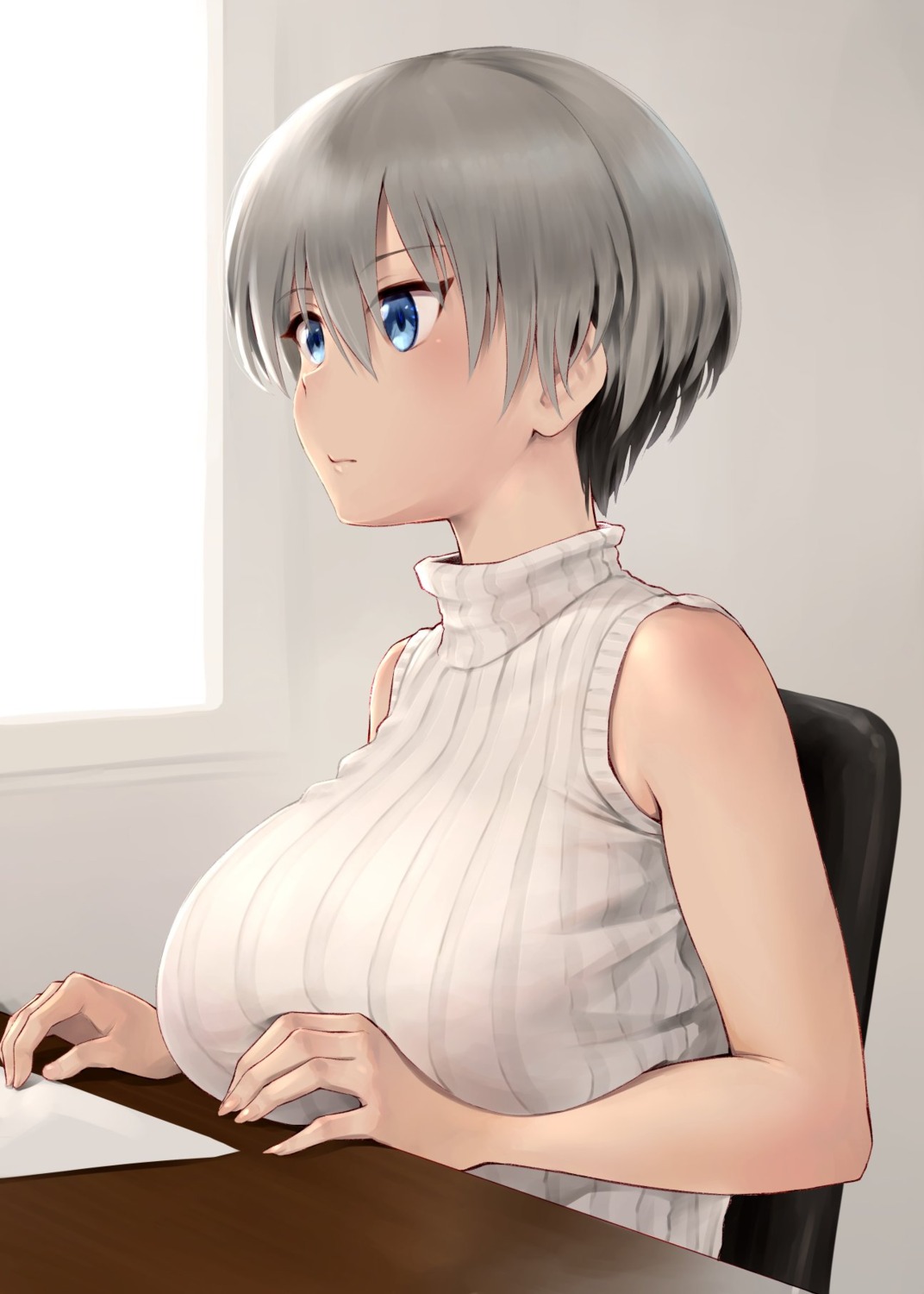 sweater uzaki-chan_wa_asobi_tai! uzaki_hana wa_(genryusui)