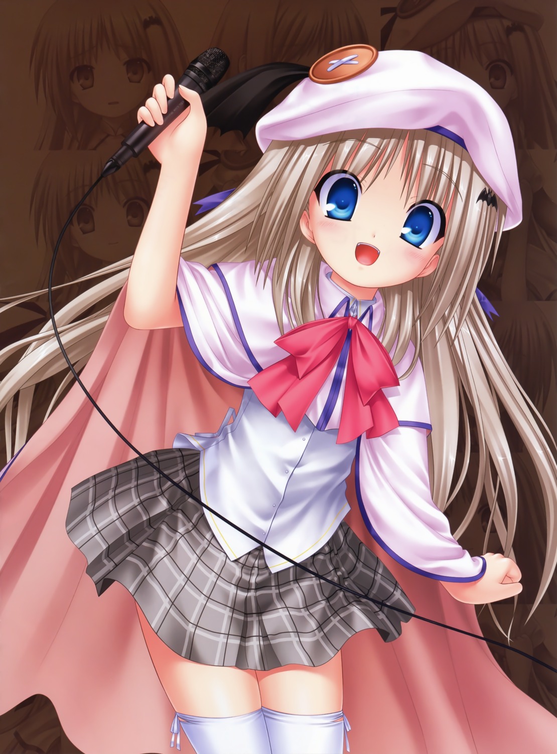 key kud_wafter little_busters! na-ga noumi_kudryavka seifuku thighhighs