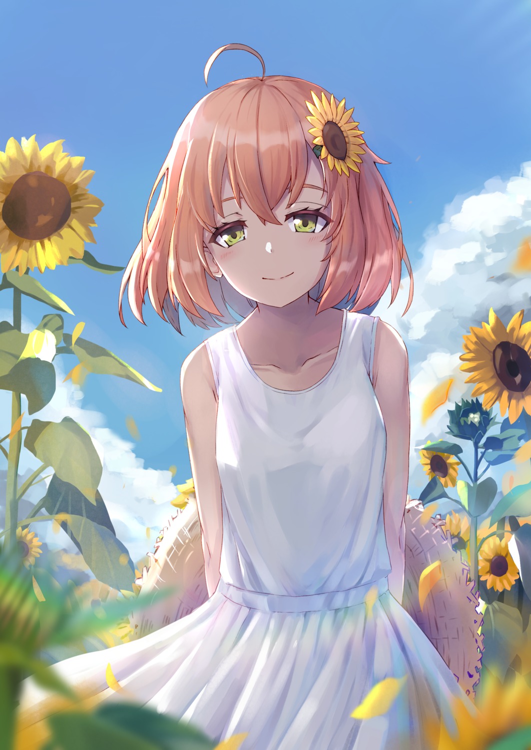 aka_(440626) dress honma_himawari nijisanji nijisanji_gamers summer_dress