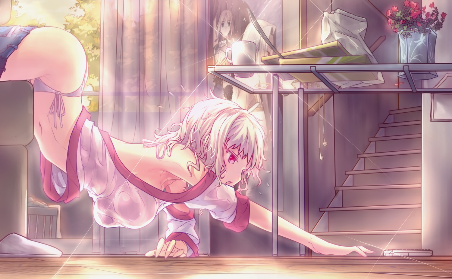 fate/kaleid_liner_prisma_illya fate/stay_night hourai_no_hangentsuki leysritt no_bra pantsu string_panties