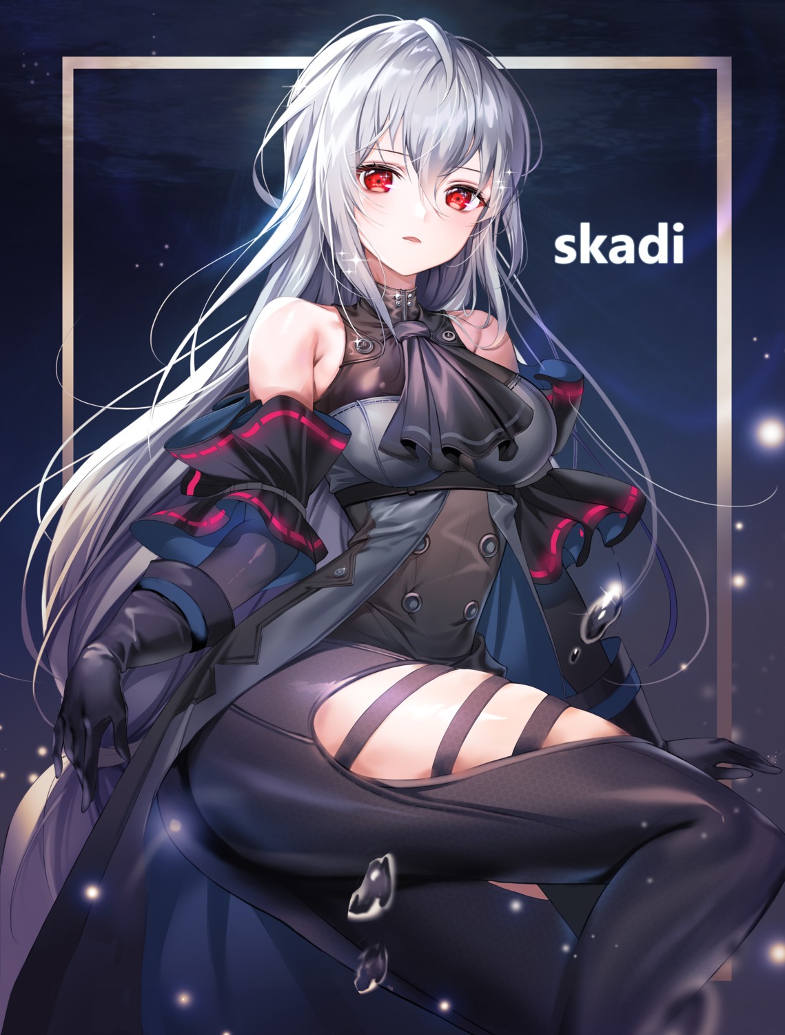 arknights garter harusame_(user_wawj5773) skadi_(arknights)