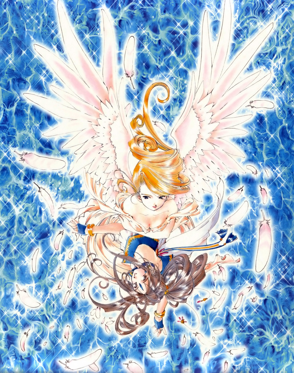 ah_my_goddess belldandy fujishima_kousuke wings