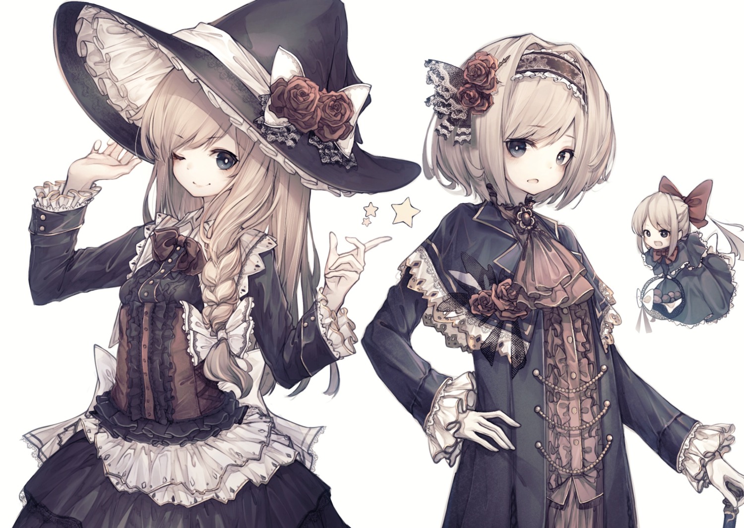 alice_margatroid dress hito_komoru kirisame_marisa lolita_fashion touhou witch