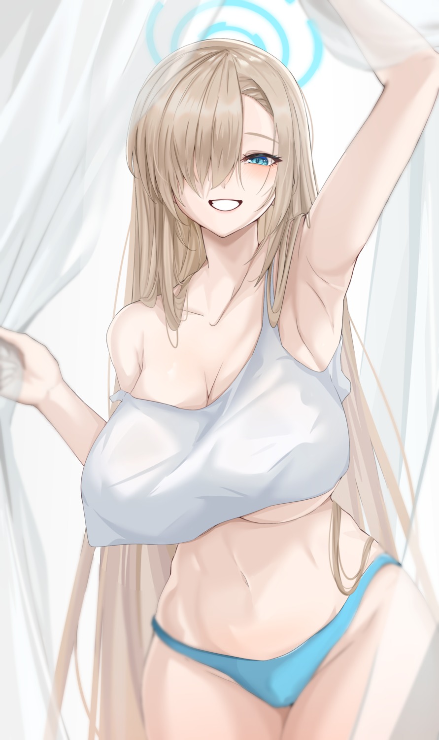 blue_archive halo ichinose_asuna no_bra pantsu vanko_(vank0a)