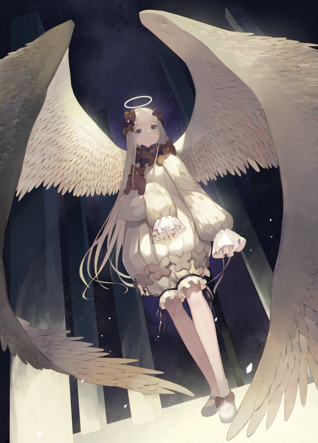 abigail_williams_(fate) angel bloomers dress fate/grand_order ugusu24 wings
