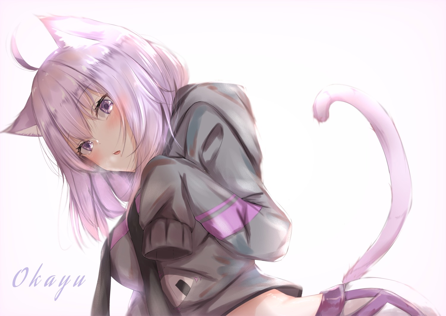 animal_ears hololive hololive_gamers kisaragi_yaya nekomata_okayu nekomimi tail