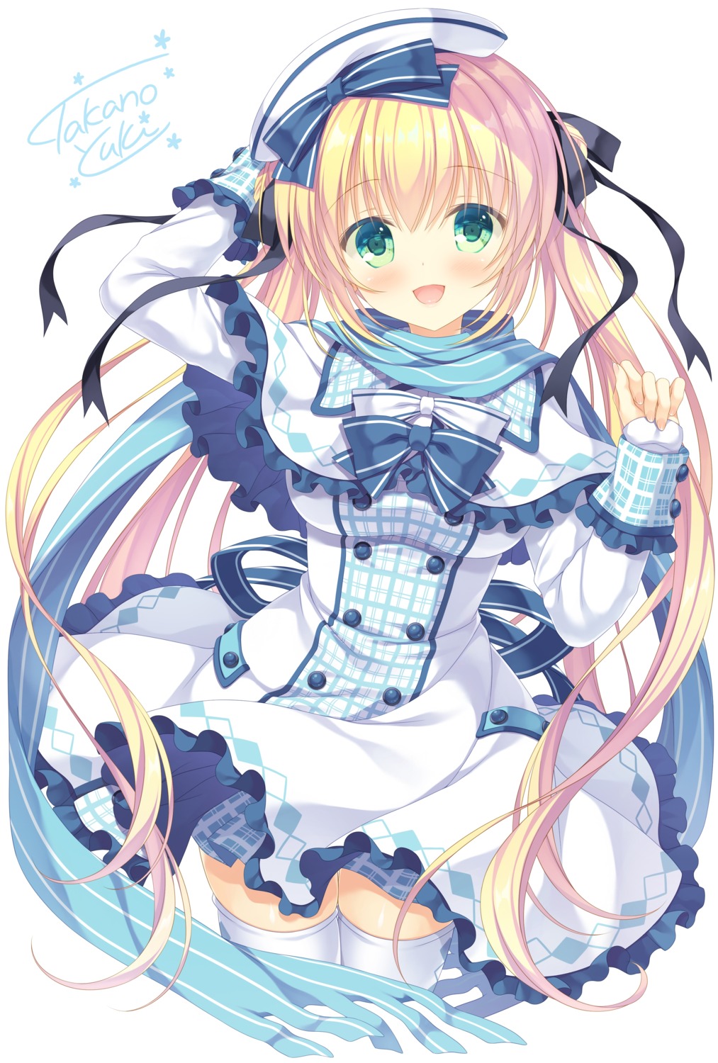 allegro_mistic aria-chan dress skirt_lift takano_yuki thighhighs