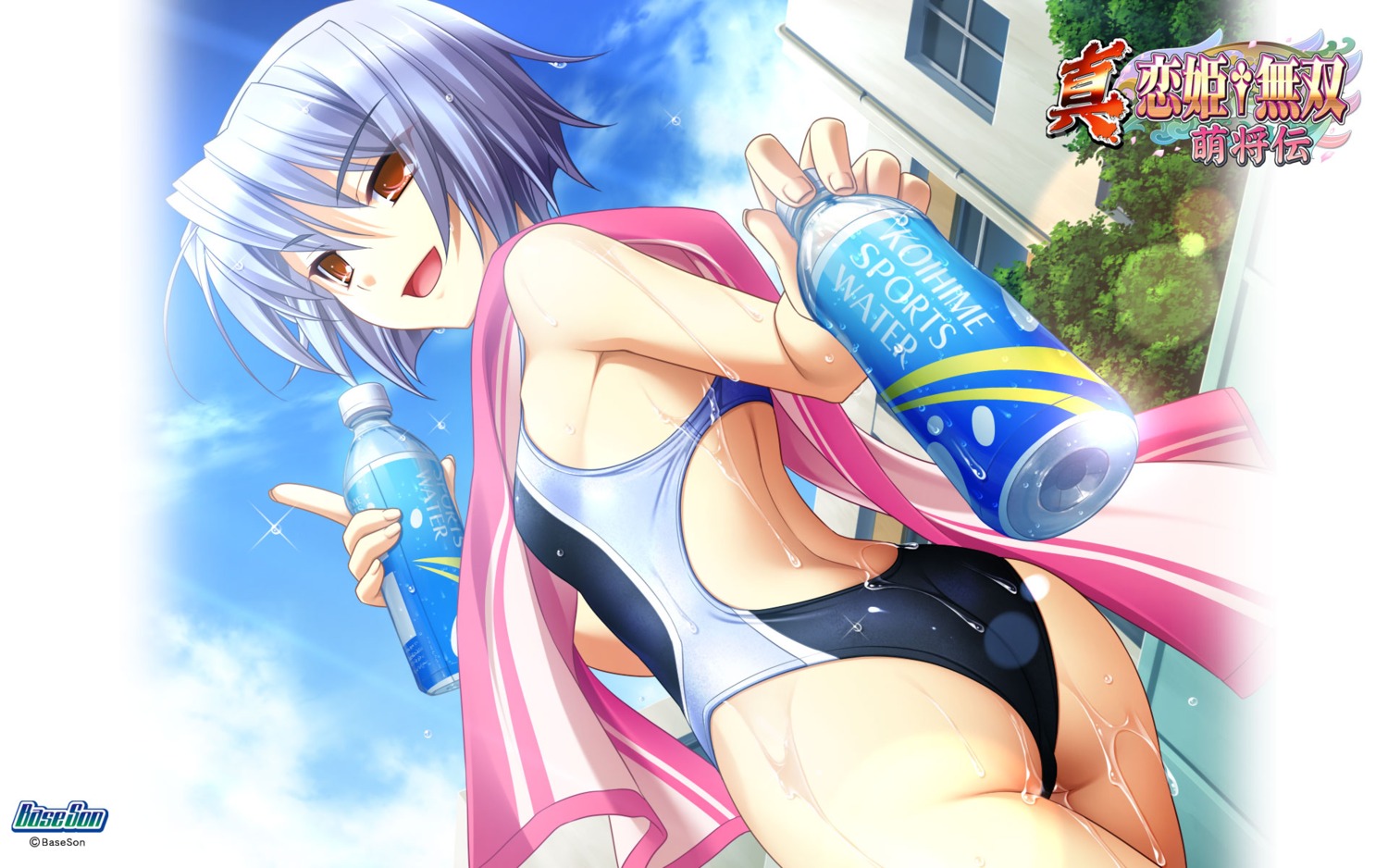 baseson kayuu koihime_musou saeki_hokuto shin_koihime_musou swimsuits wallpaper wet