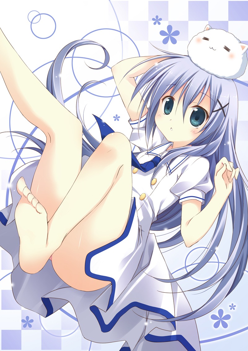 feet gochuumon_wa_usagi_desu_ka? kafuu_chino korie_riko seifuku tippy_(gochiusa)