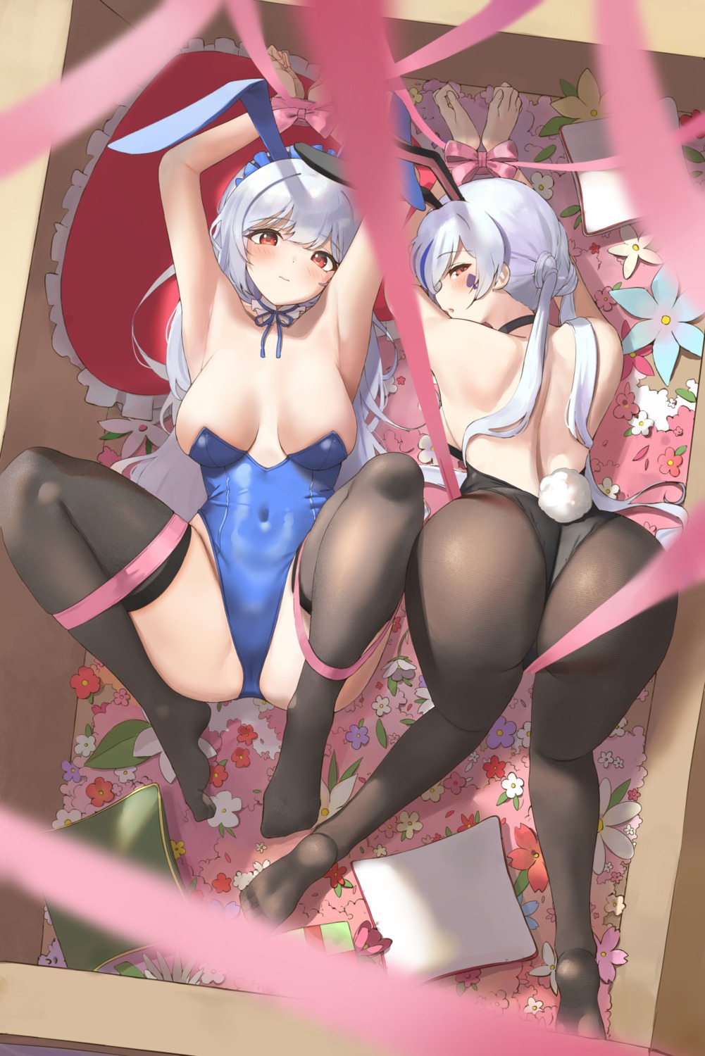 animal_ears ass bondage bunny_ears bunny_girl electriccross feet no_bra pantyhose tail thighhighs