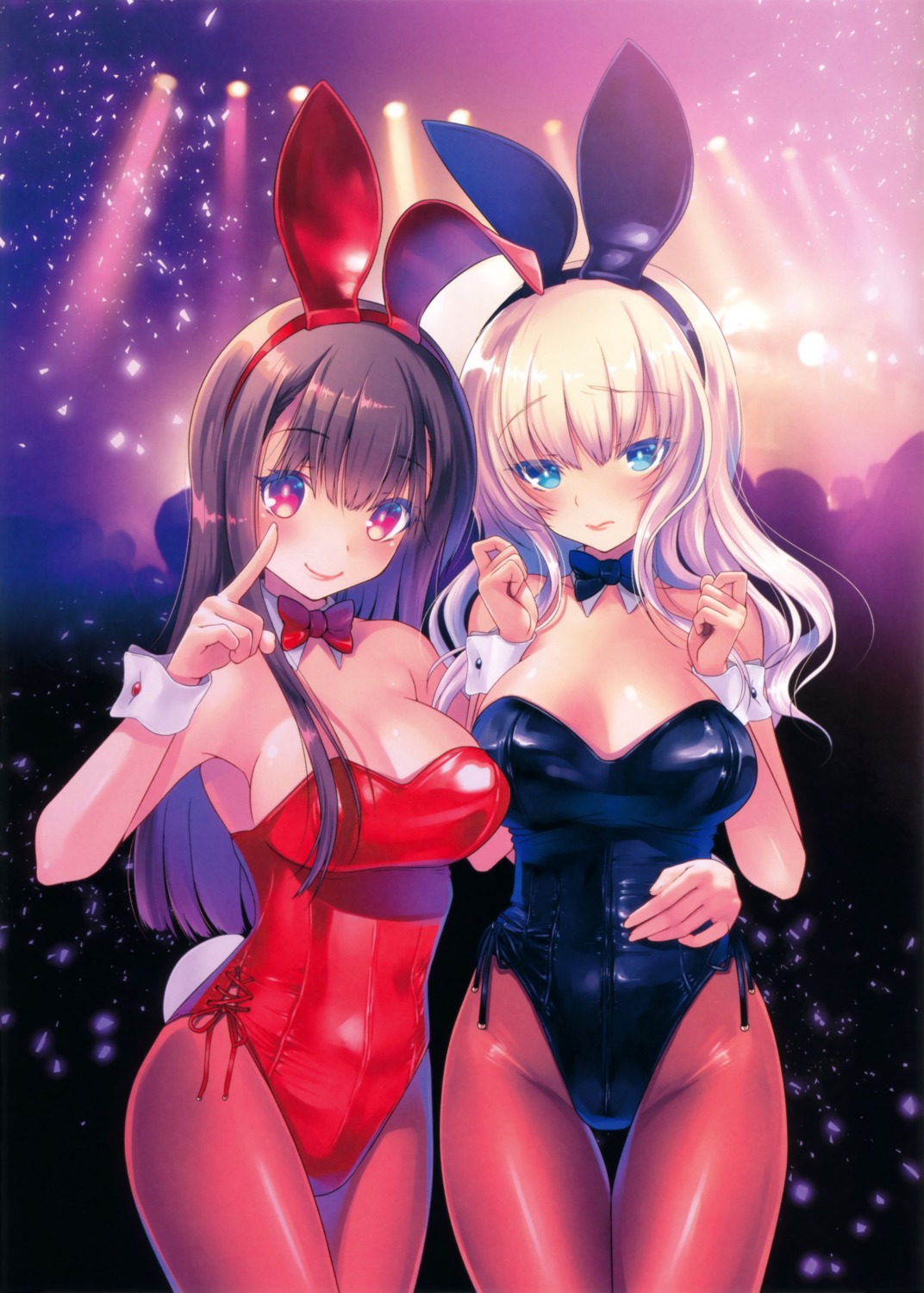 108_gou animal_ears bunny_ears bunny_girl cleavage pantyhose tail