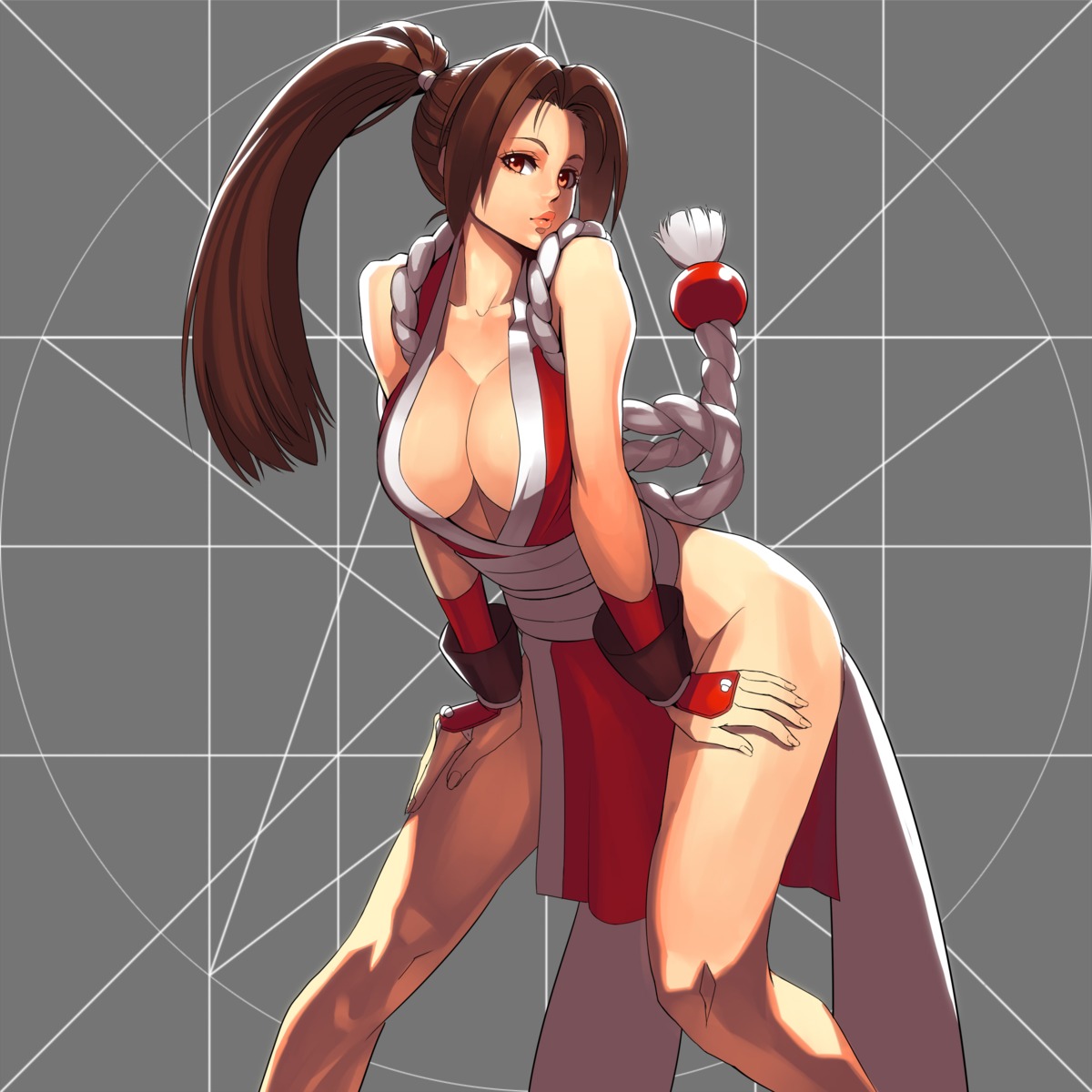 cleavage king_of_fighters ogami shiranui_mai