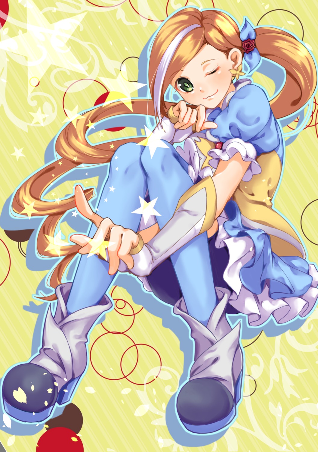 bike_shorts heels kasugano_urara meiki pretty_cure thighhighs yes!_precure_5