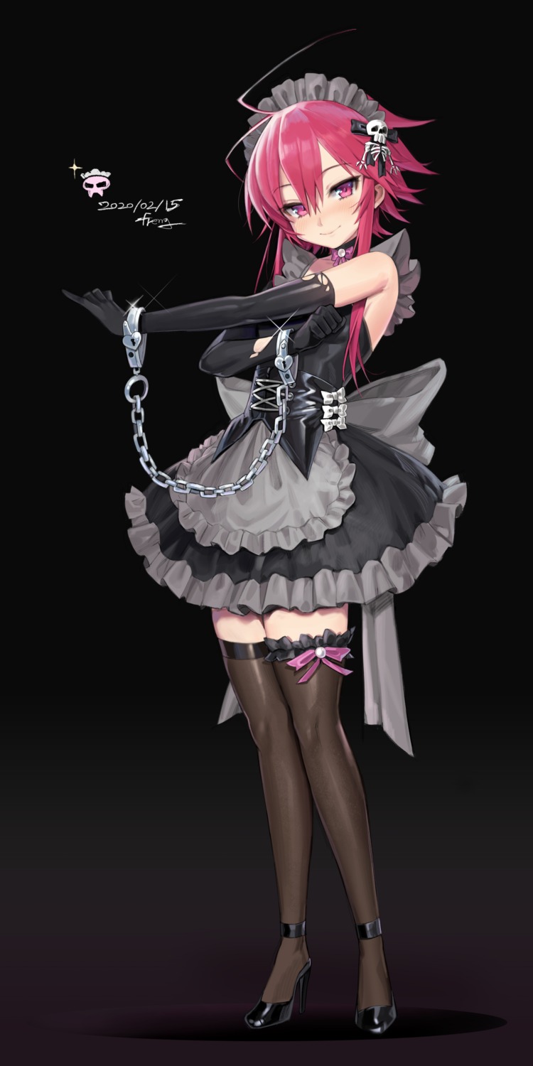 freng heels maid thighhighs