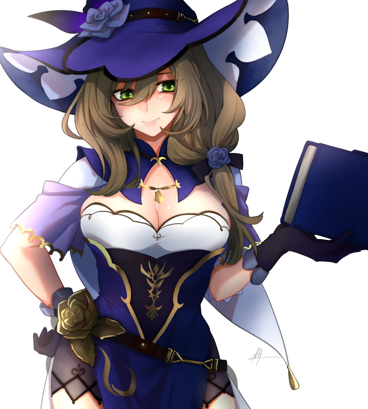 genshin_impact lisa_(genshin_impact) nmz_(namazu) witch