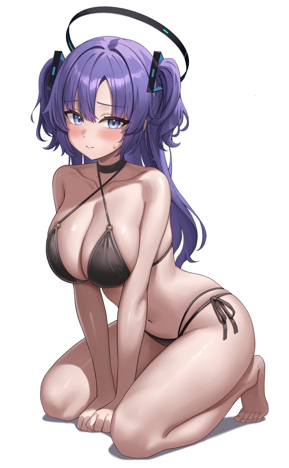 bikini blue_archive halo hayase_yuuka rianya07 swimsuits