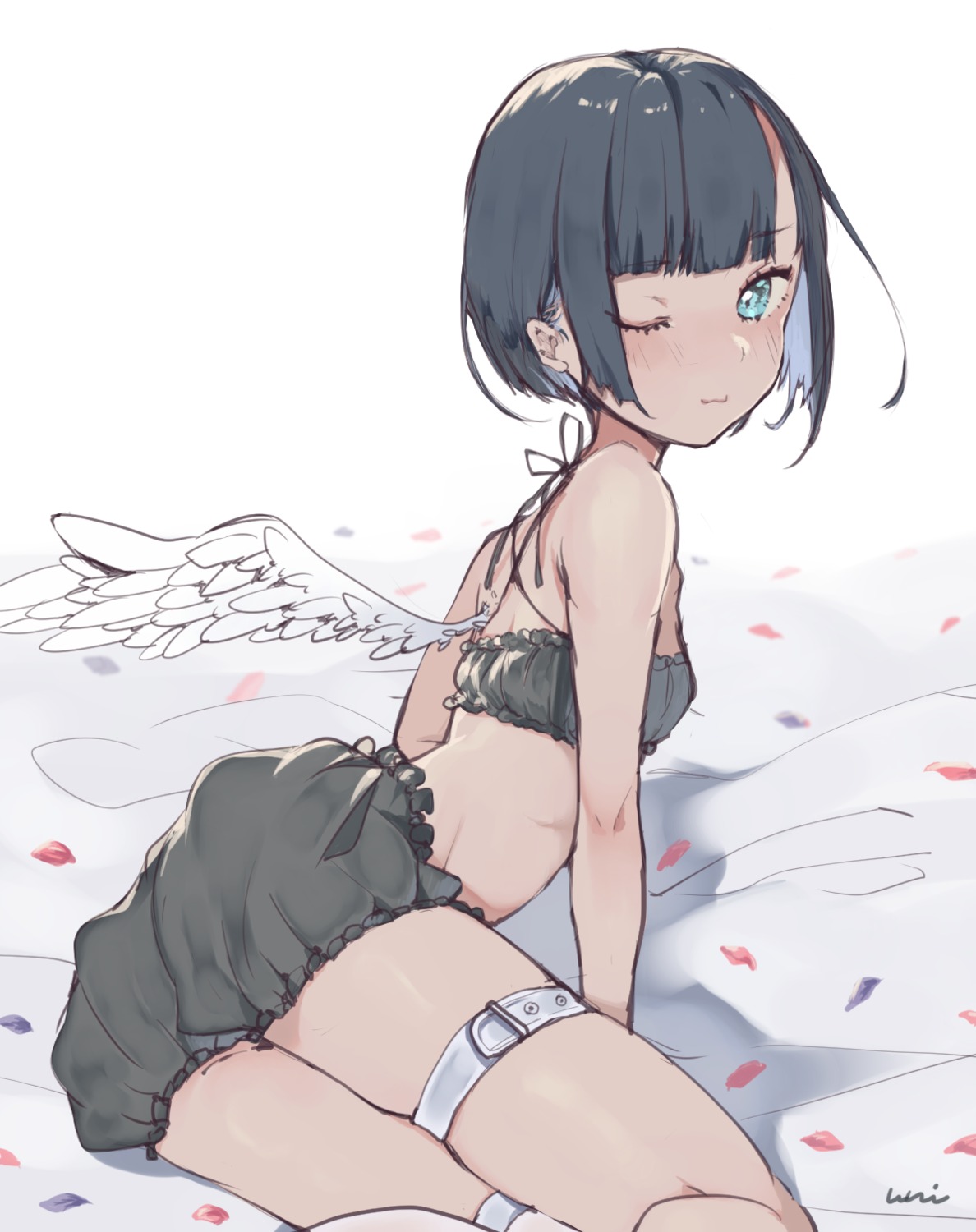 bloomers bra garter uni_(melm) wings