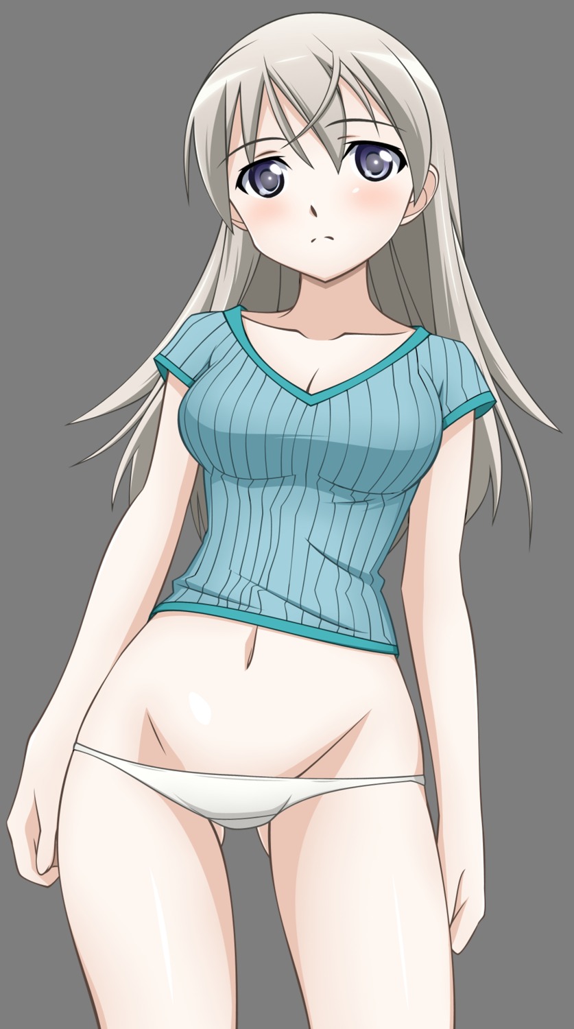 cleavage eila_ilmatar_juutilainen pantsu strike_witches transparent_png vector_trace