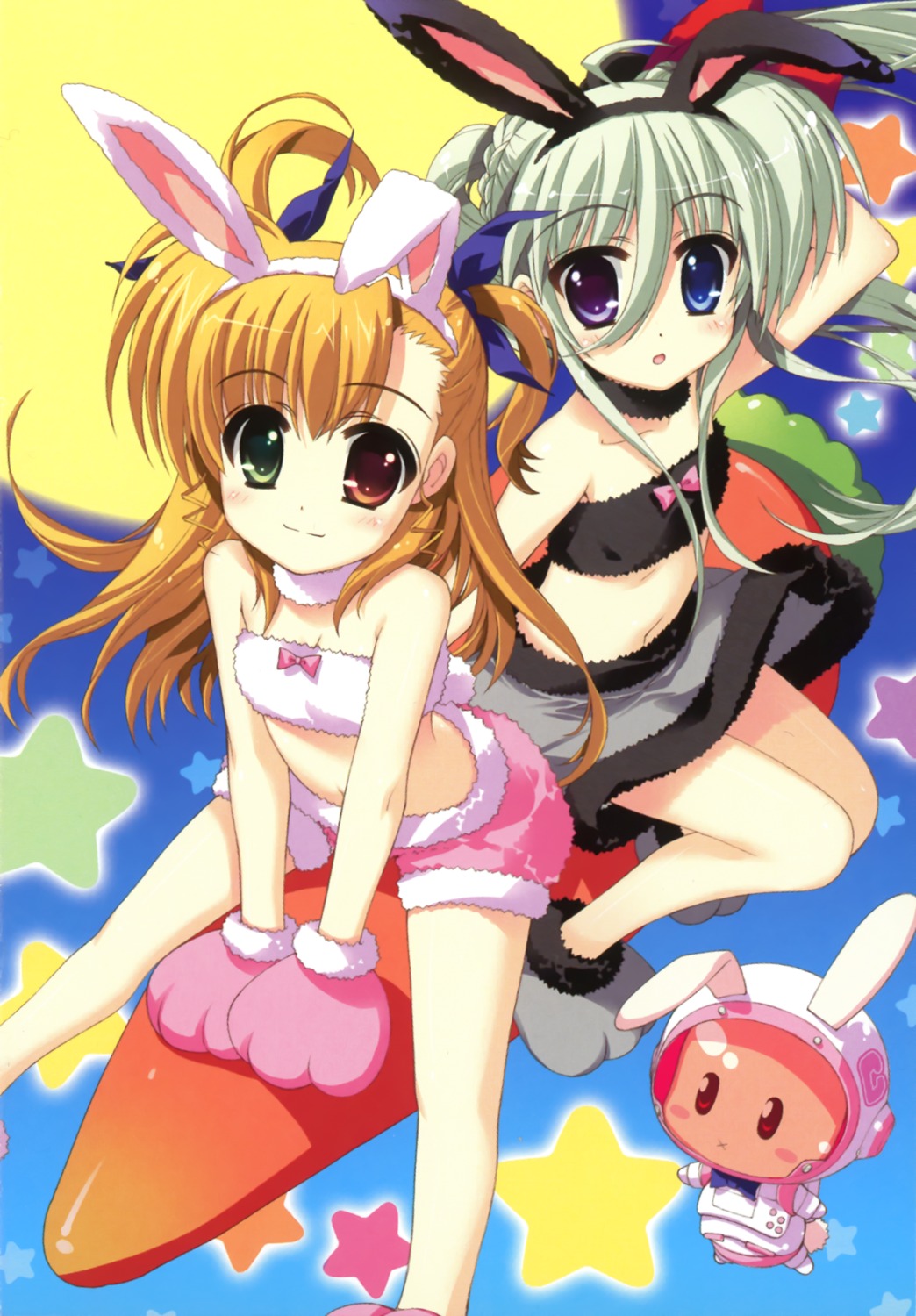 animal_ears bunny_ears einhart_stratos fujima_takuya heterochromia mahou_shoujo_lyrical_nanoha mahou_shoujo_lyrical_nanoha_vivid tail vivio