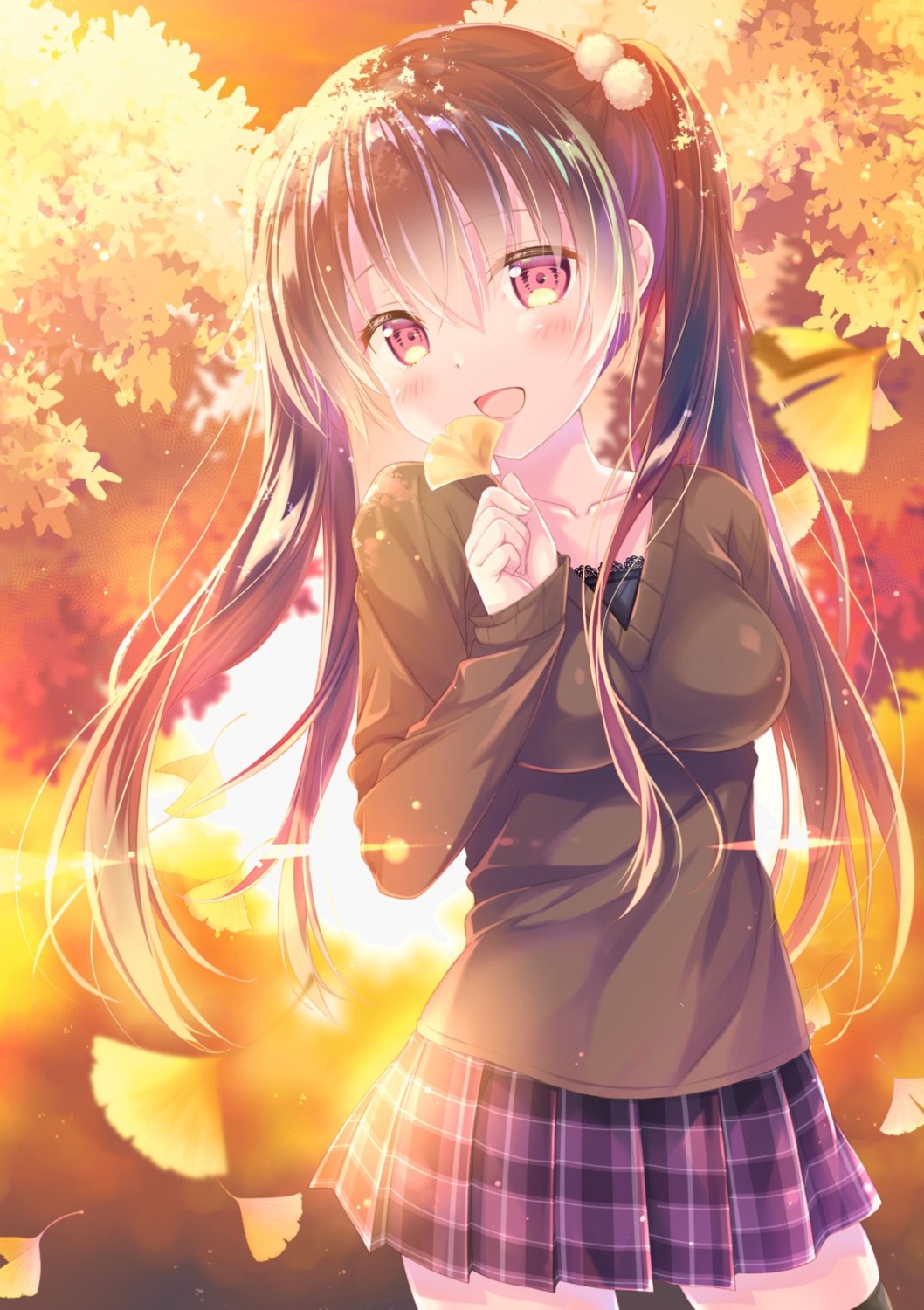 narumi_yuu sweater thighhighs