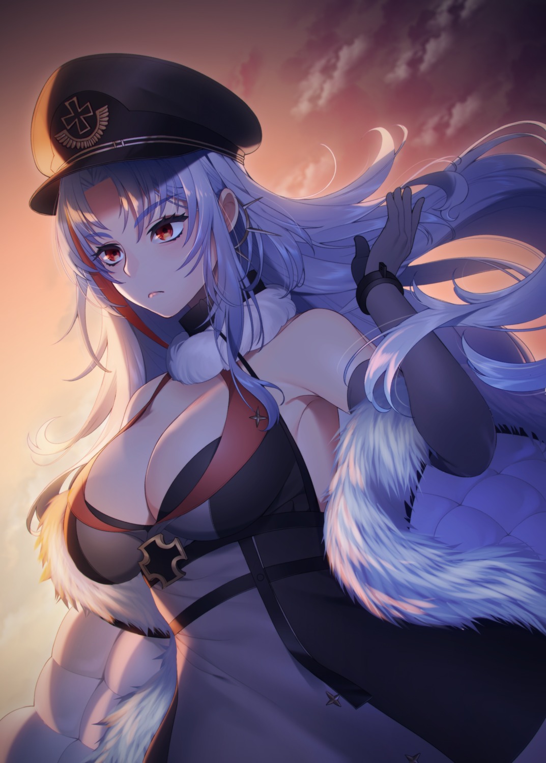 azur_lane cleavage mimiko_(fuji_310) tallinn_(azur_lane) uniform