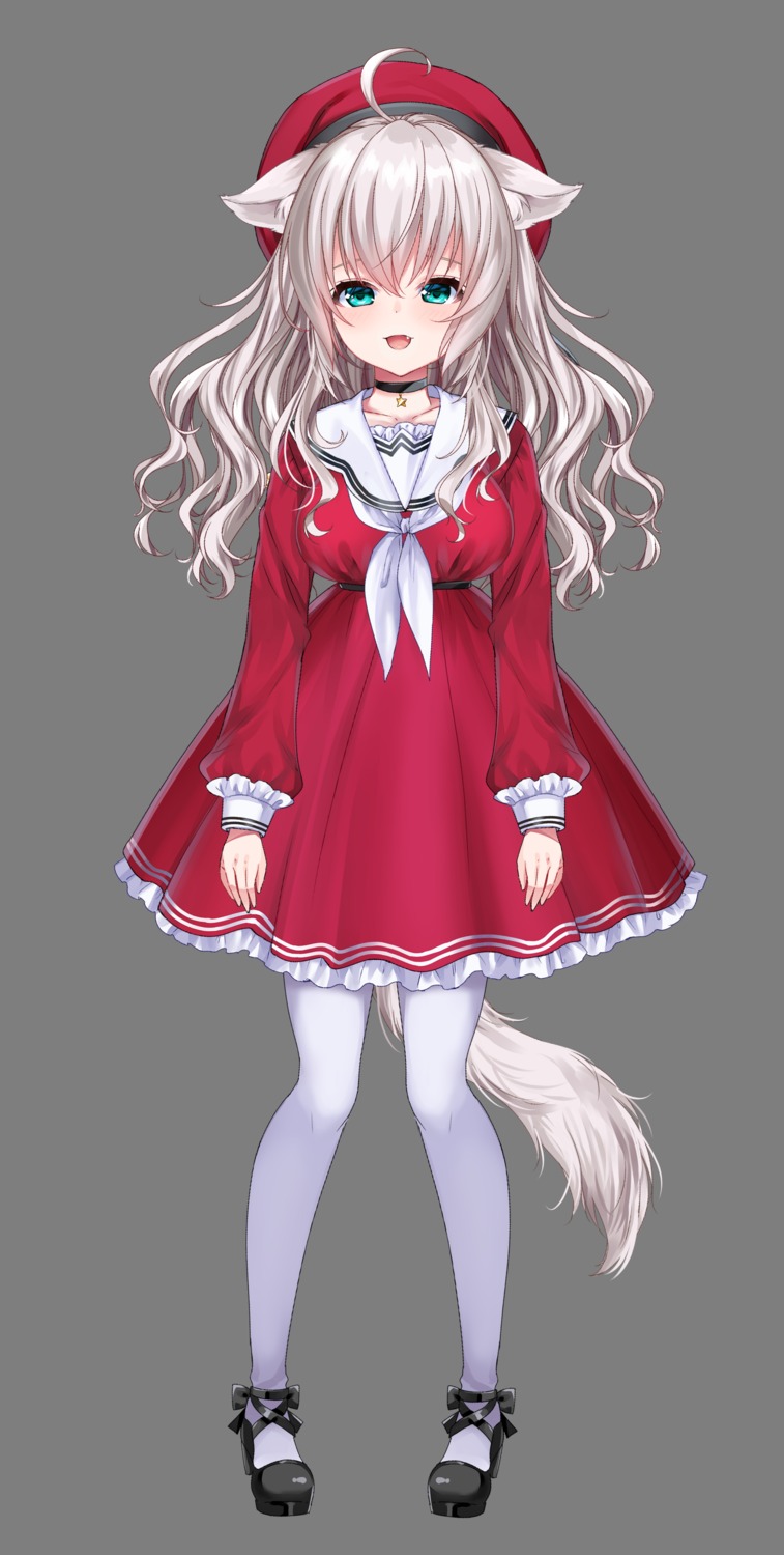 animal_ears dress motohara_moka tail