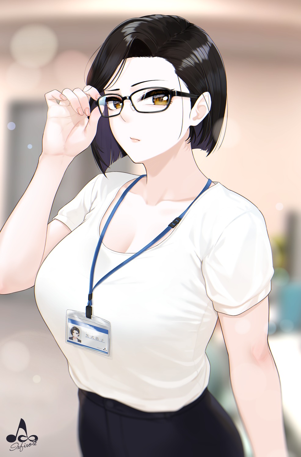 cleavage infinote megane yashiki_yuuko