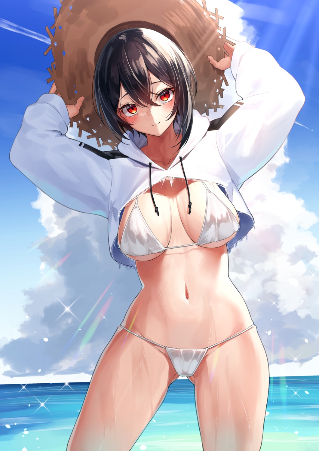 bikini swimsuits wet yamanokami_eaka