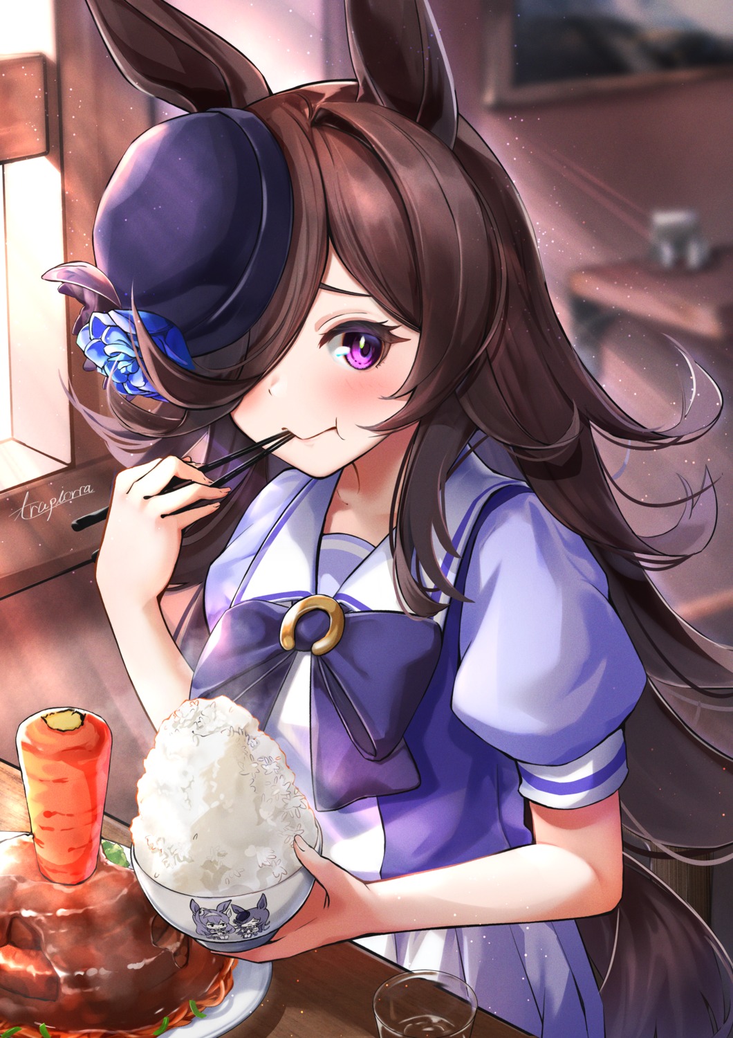 animal_ears rice_shower_(umamusume) seifuku tail trapiorra uma_musume_pretty_derby