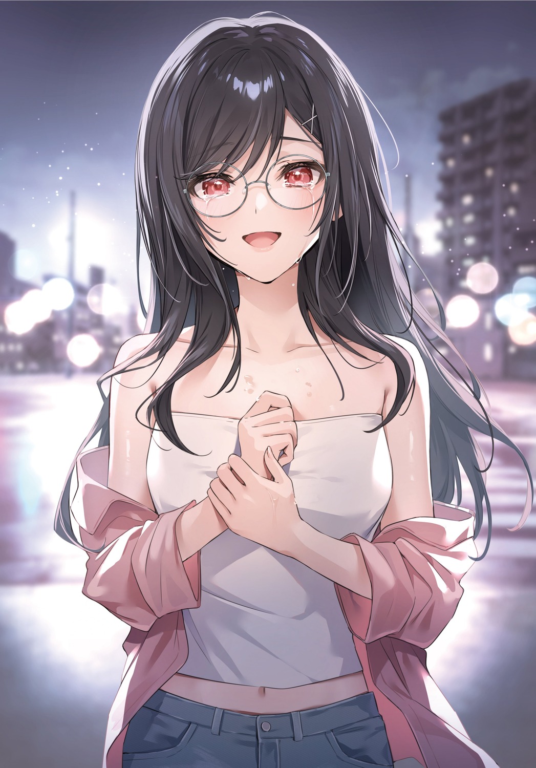 breast_hold megane naka_mura