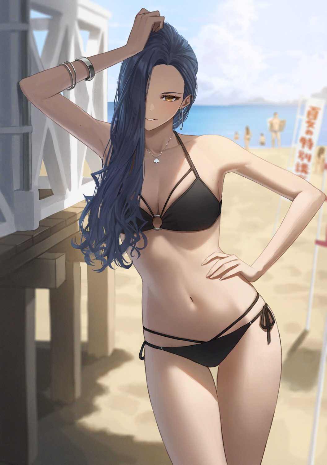 bikini hara_kenshi kimishima_touka swimsuits