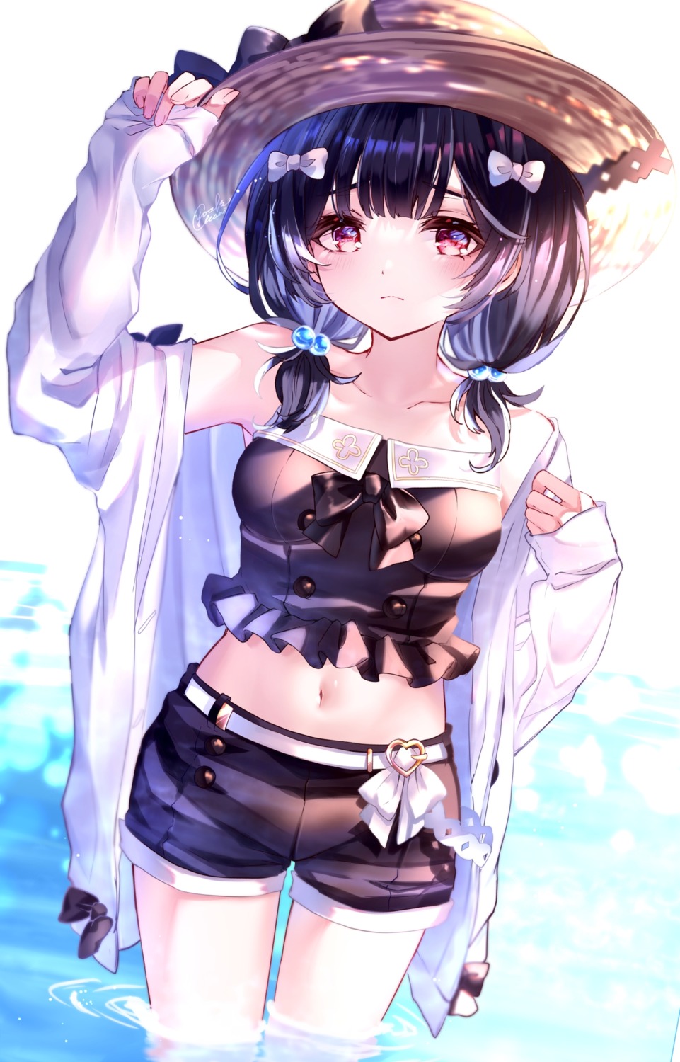 granblue_fantasy undressing vikala_(granblue_fantasy) wet yoake