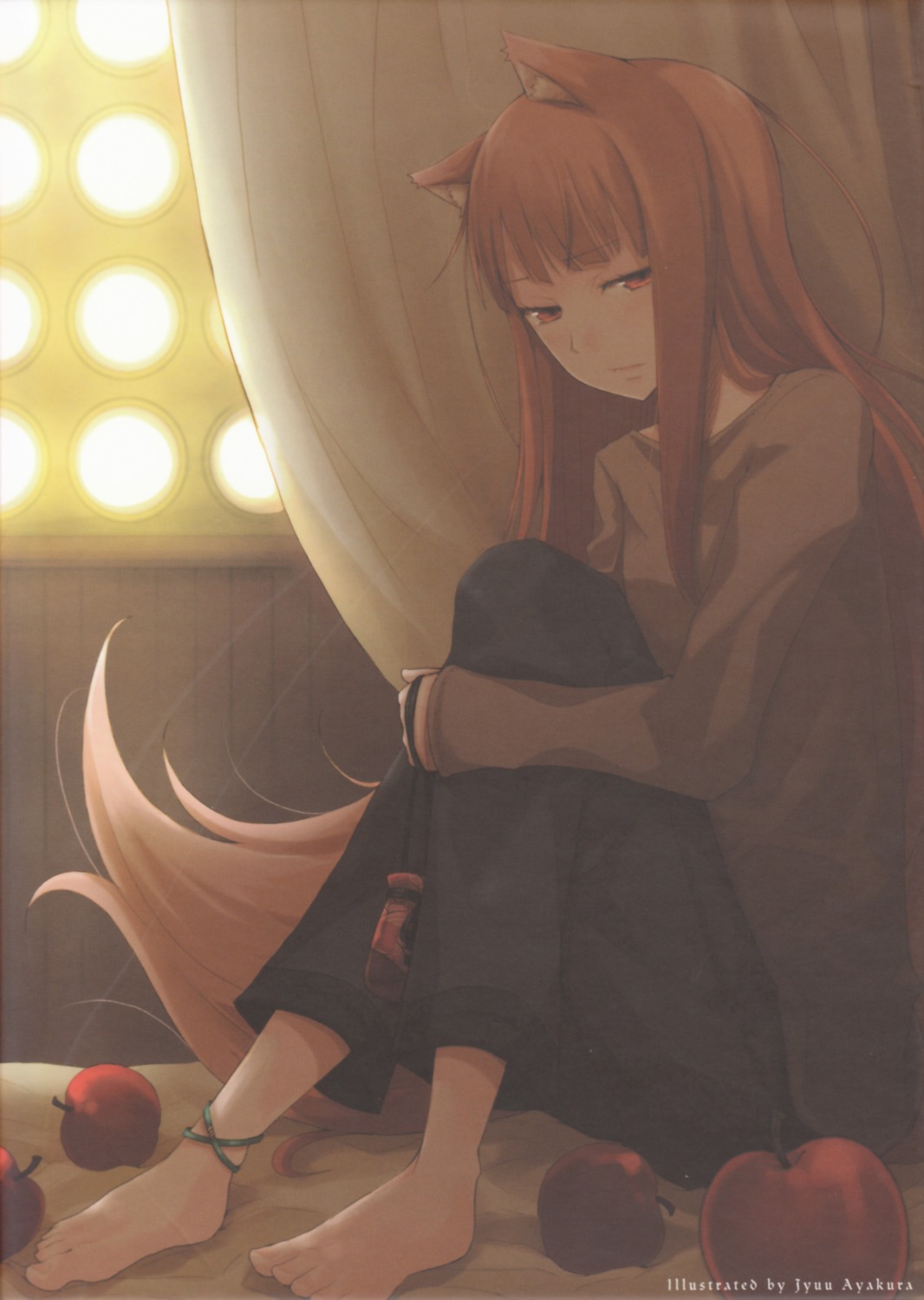 animal_ears ayakura_juu holo spice_and_wolf tail