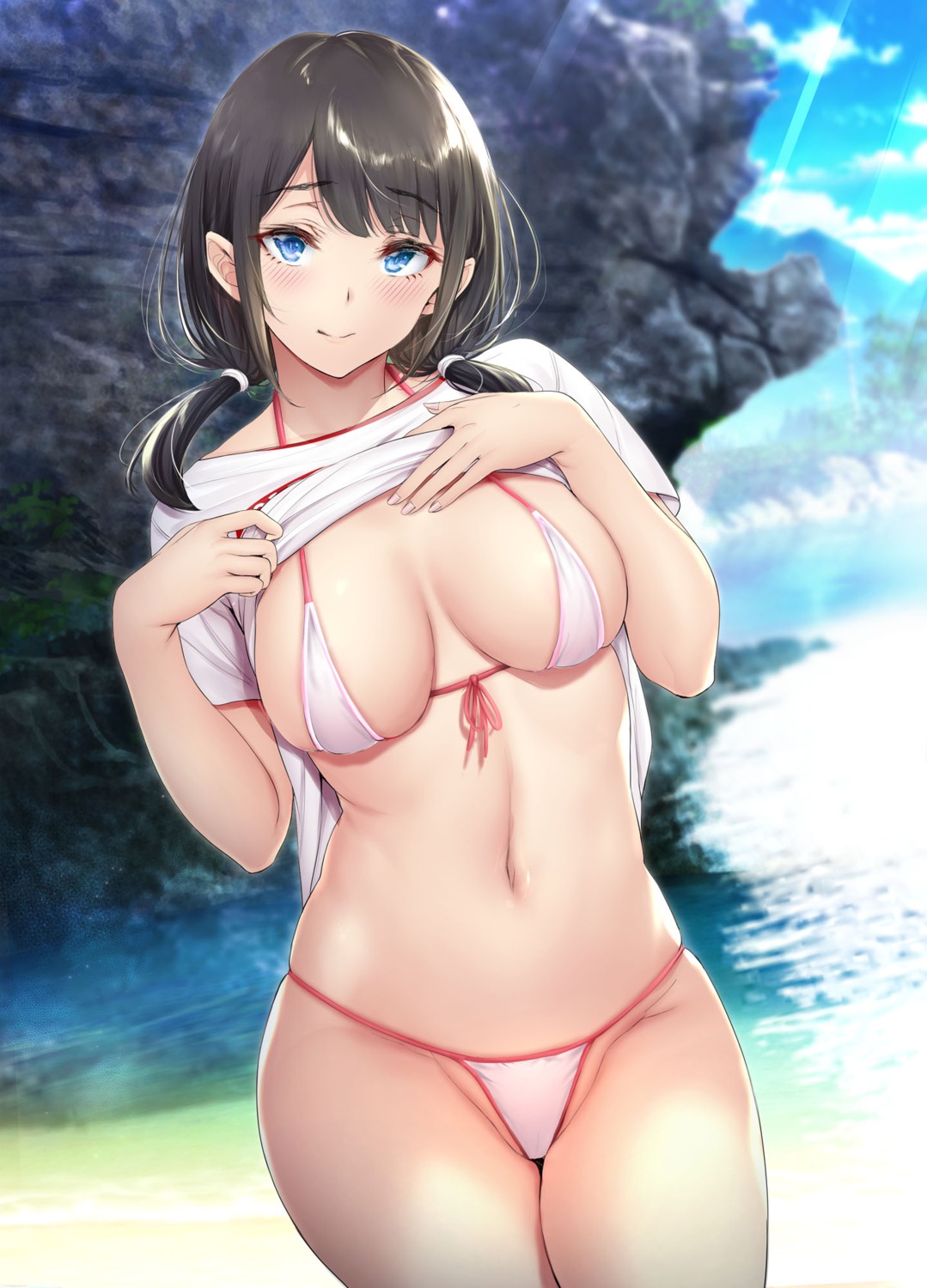 bikini cameltoe gentsuki shirt_lift swimsuits