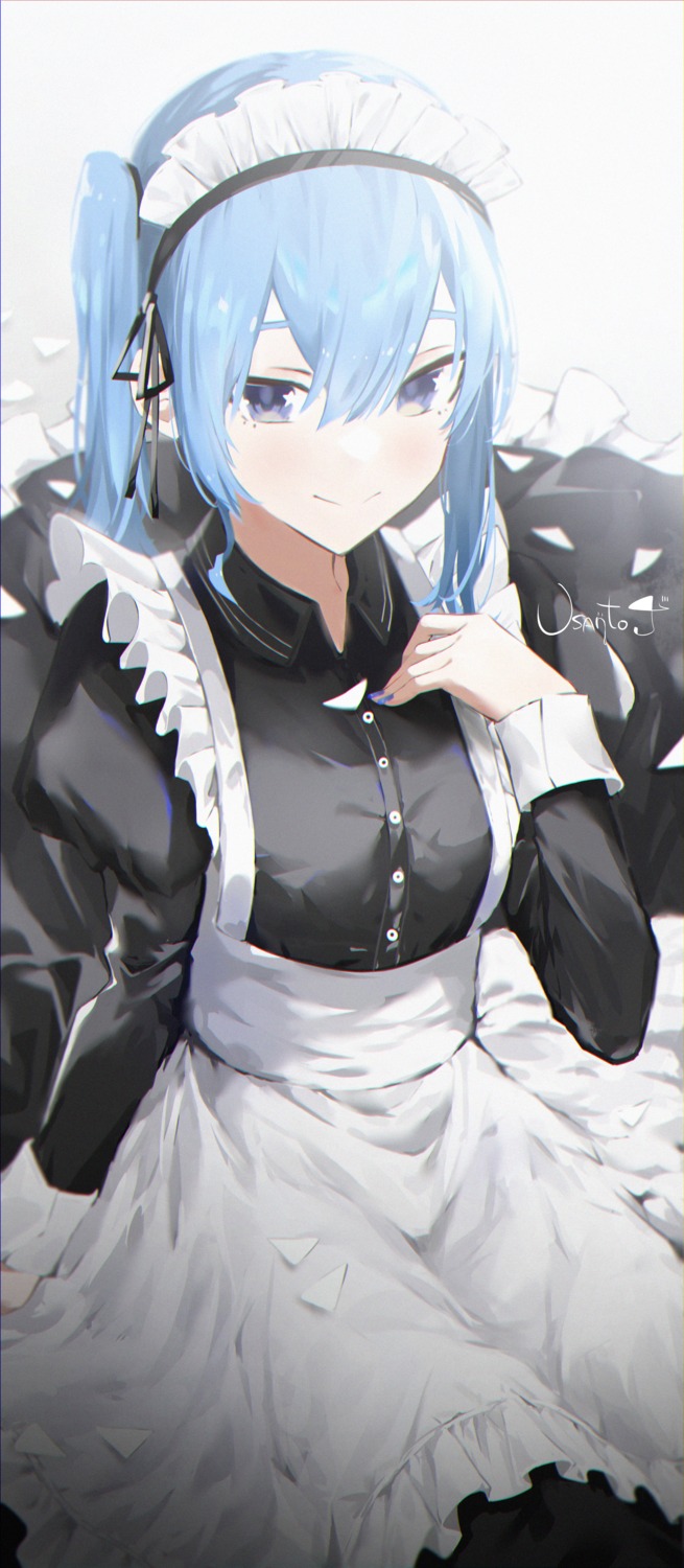 hololive hoshimachi_suisei maid usanto