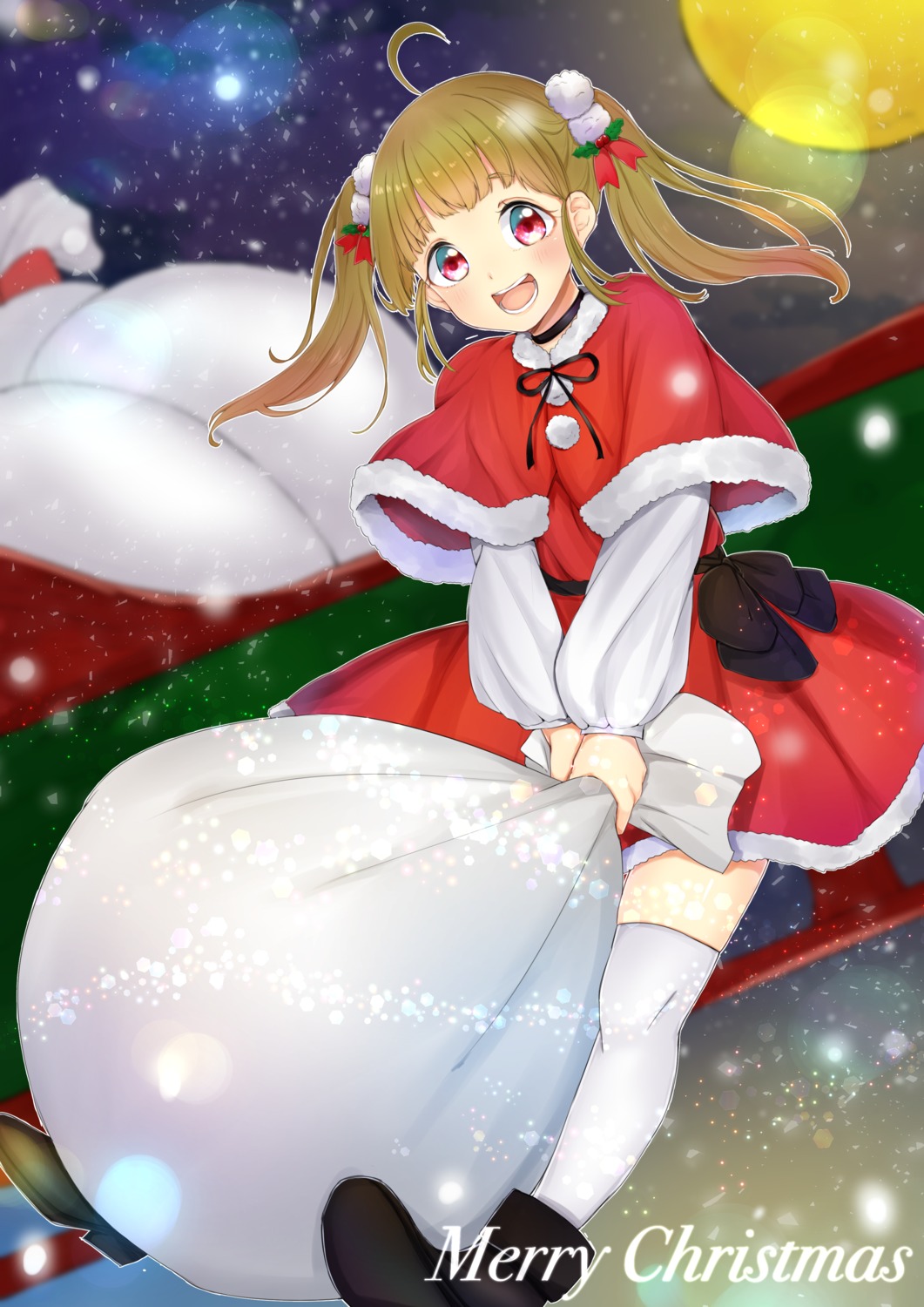 christmas dress mizuno_iro thighhighs