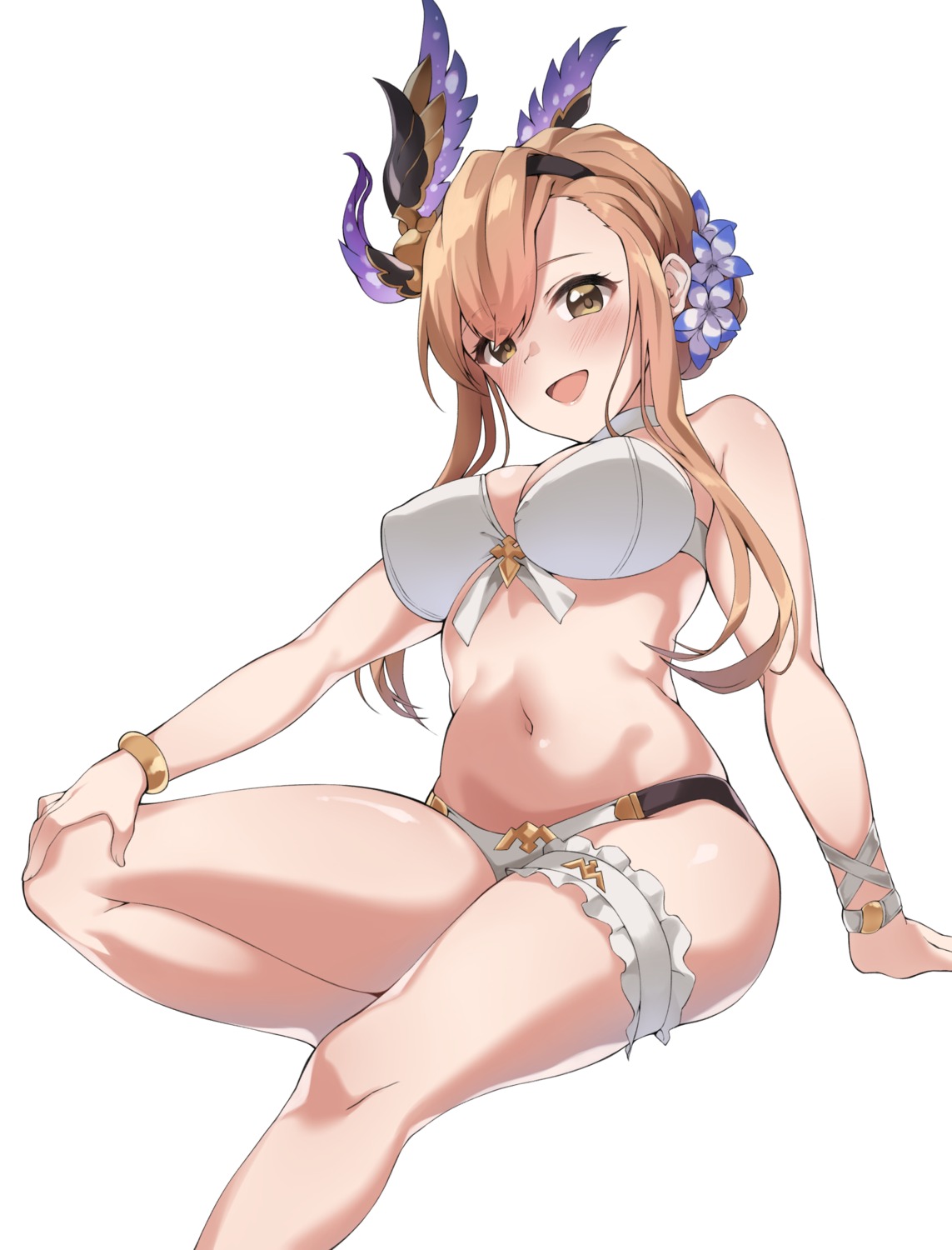 bikini garter granblue_fantasy moo_(umineko) song_(granblue_fantasy) swimsuits