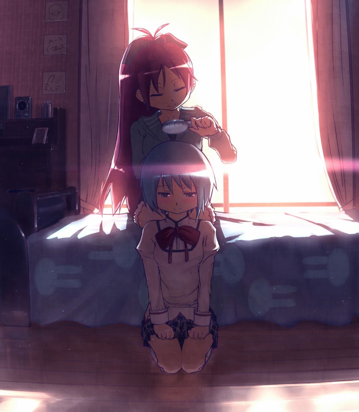 miki_sayaka puella_magi_madoka_magica sakura_kyouko teralimit