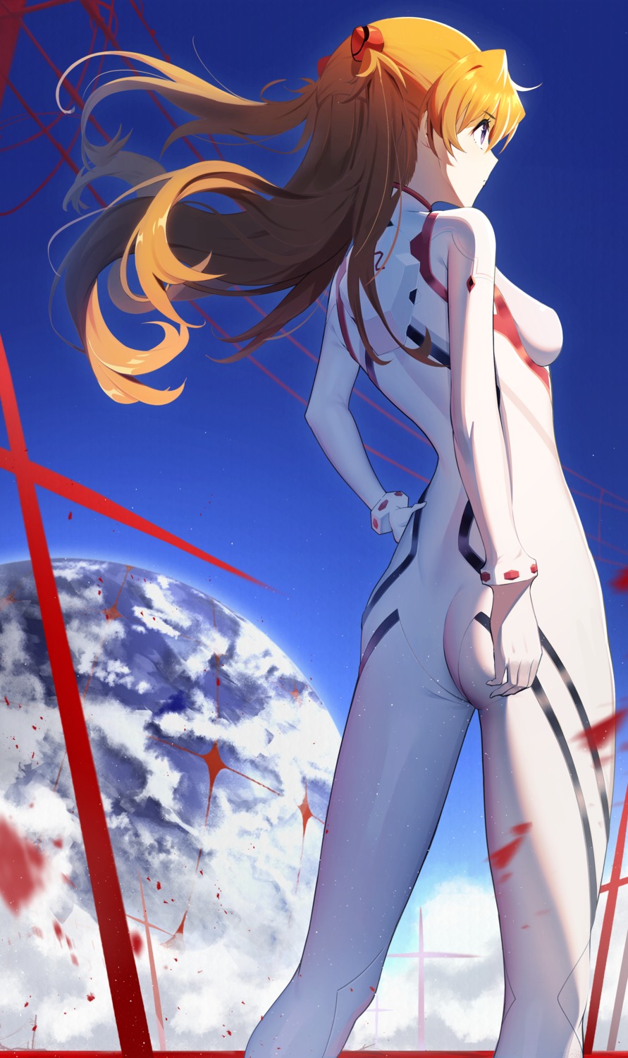 ass bodysuit neon_genesis_evangelion souryuu_asuka_langley takom