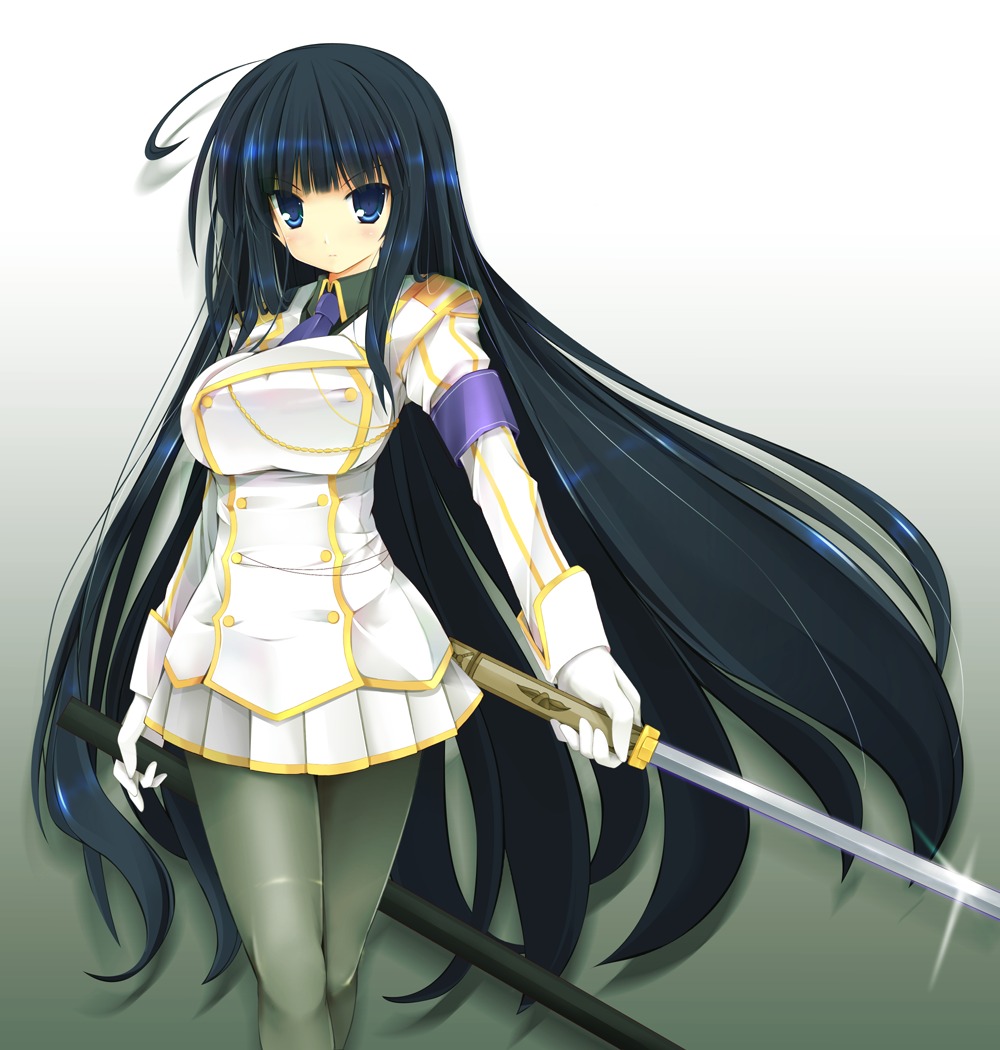 ikaruga kuon_itsuki pantyhose senran_kagura sword