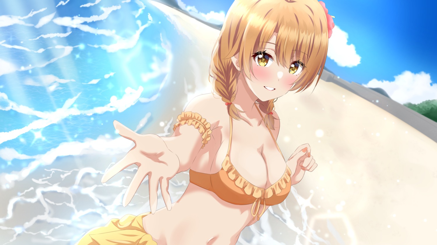 bikini_top isshiki_iroha lieass swimsuits wallpaper yahari_ore_no_seishun_lovecome_wa_machigatteiru.