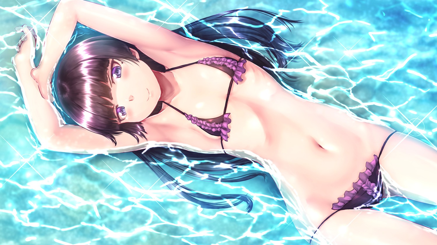 bikini cleavage gokou_ruri ore_no_imouto_ga_konnani_kawaii_wake_ga_nai swimsuits wallpaper wet yuuki1103