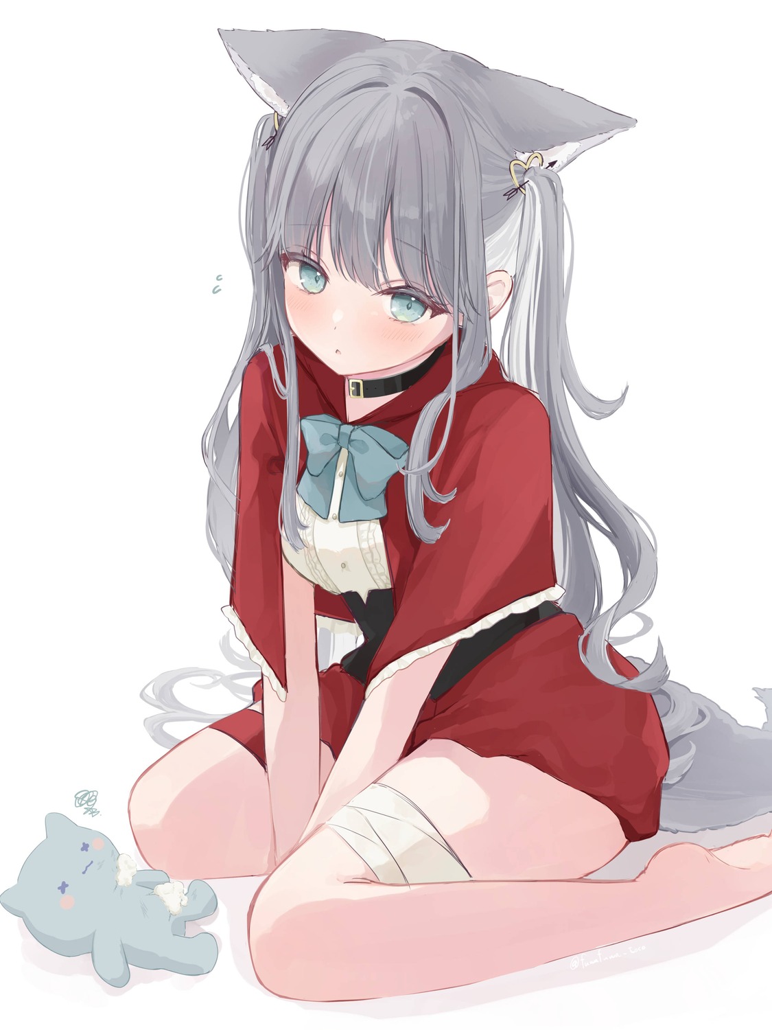 animal_ears bandages fuwa_toco tail