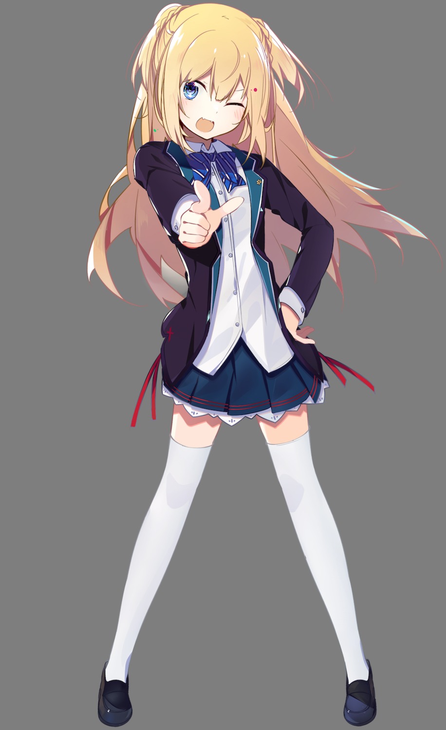 benio_(dontsugel) lack_girl seifuku thighhighs transparent_png