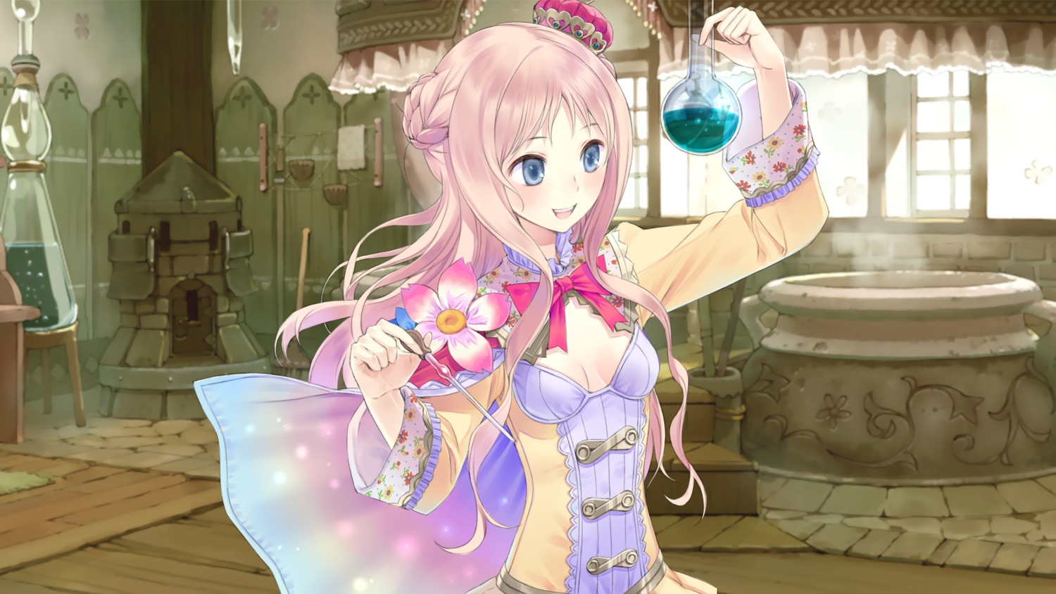 atelier atelier_meruru cleavage dress kishida_mel merurulince_rede_arls