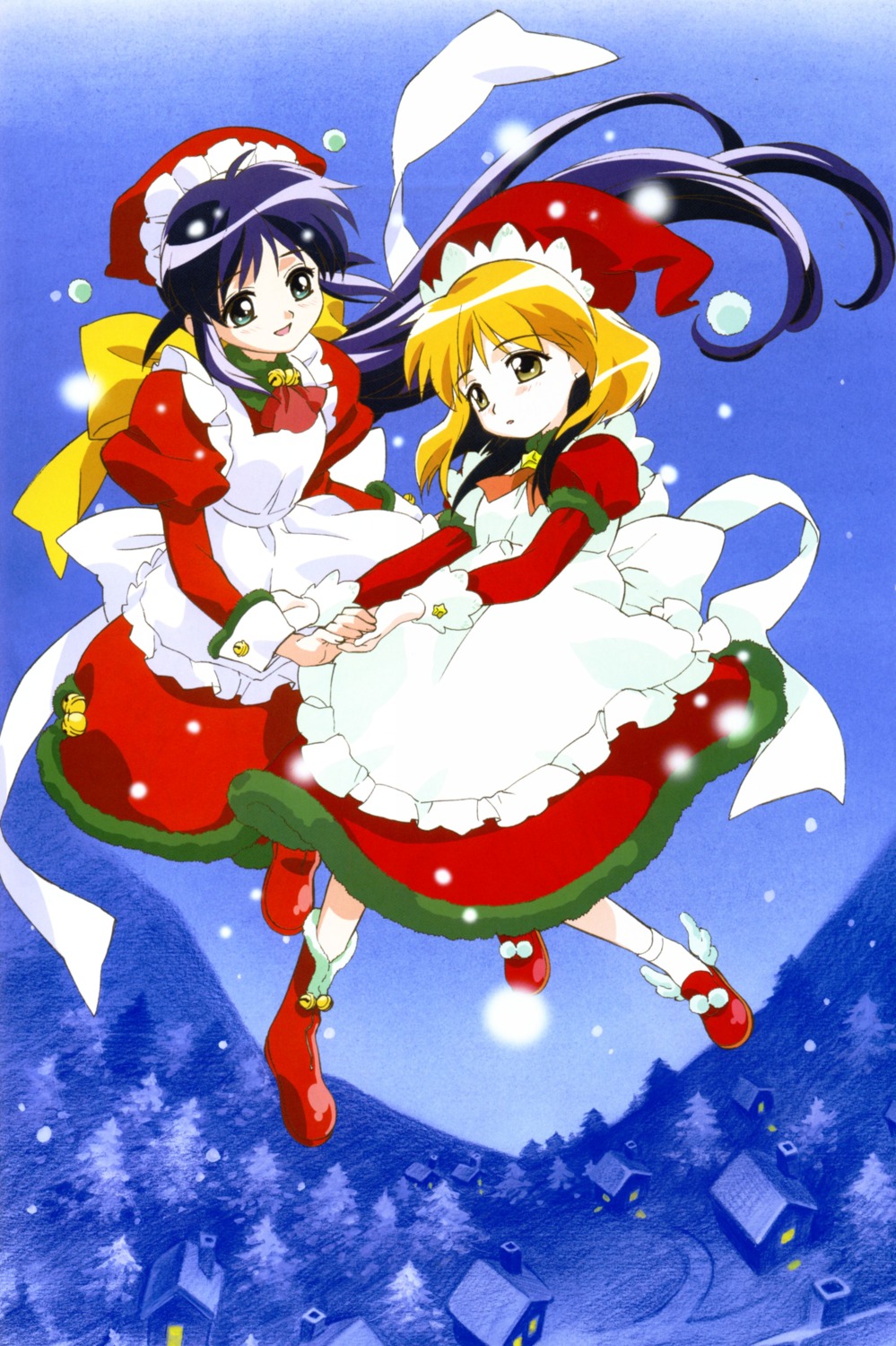 andou_mahoro andou_minawa christmas hayashi_akemi mahoromatic