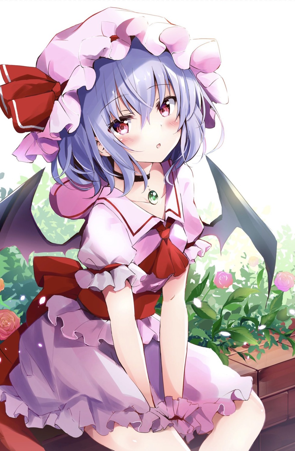 dress hyurasan remilia_scarlet touhou wings